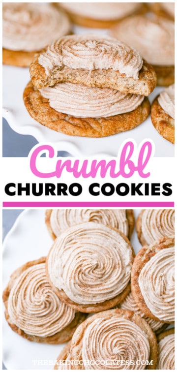 Crumbl Churro Cookies - Copycat Recipe - The Baking ChocolaTess