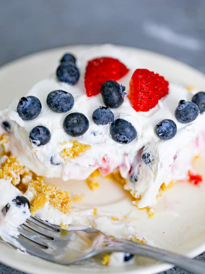 Easy No-Bake Berry Cheesecake Delight Dessert - The Baking ChocolaTess