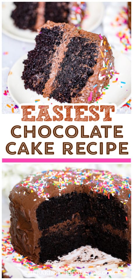 Super Easy Chocolate Cake & Frosting Recipe - The Baking ChocolaTess