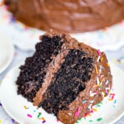 Super Easy Chocolate Cake Recipe with Super Easy Chocolate Frosting