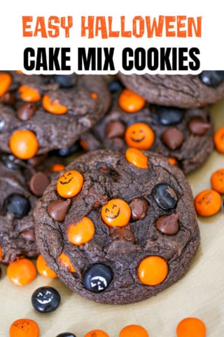 Halloween Cake Mix Cookies