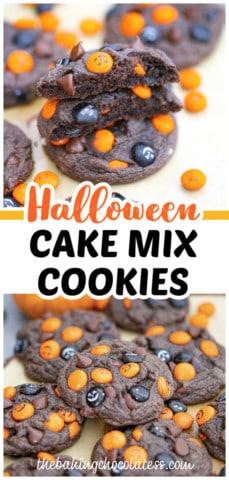 Halloween Cake Mix Cookies