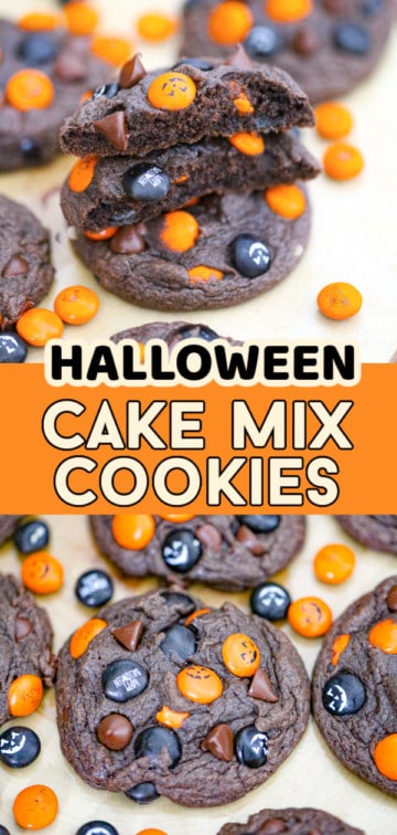 Halloween Cake Mix Cookies - The Baking ChocolaTess