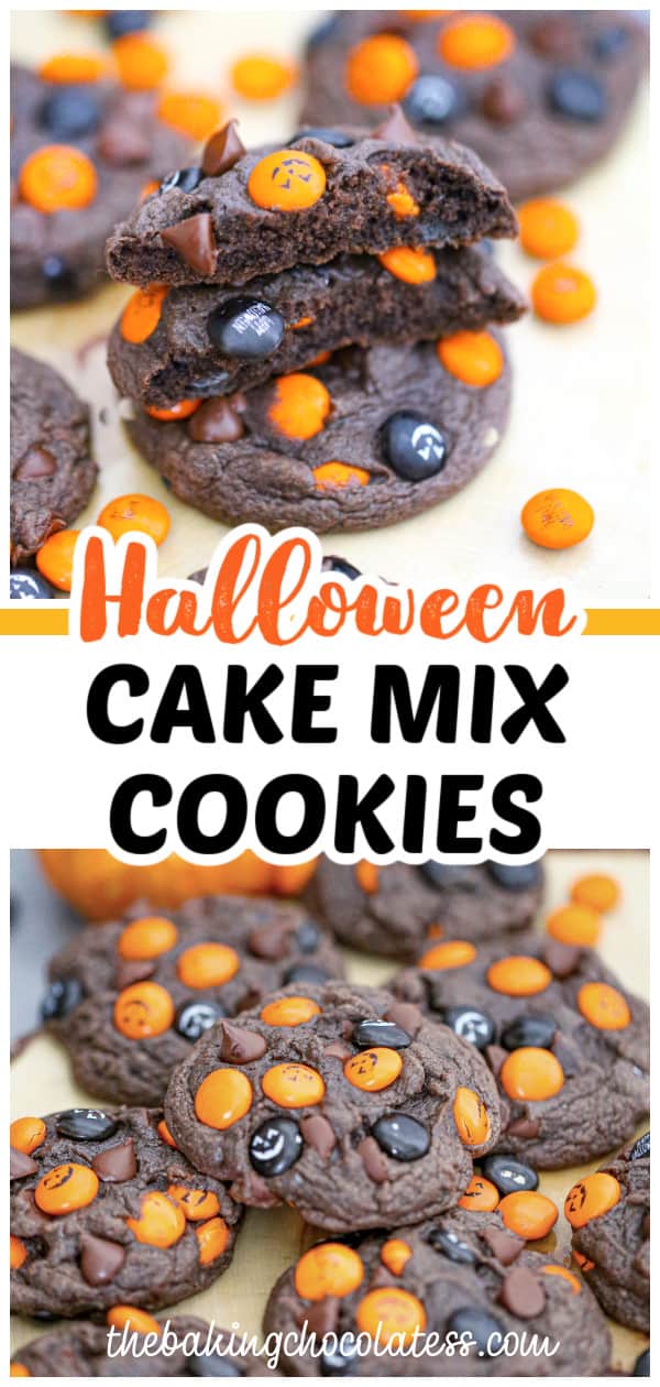 Halloween Cake Mix Cookies - The Baking ChocolaTess