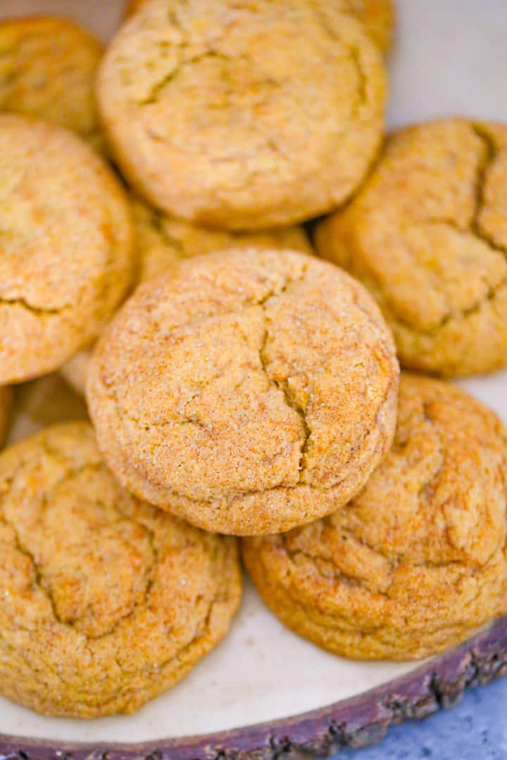 Pumpkin Snickerdoodle Cookies Recipe - The Baking ChocolaTess