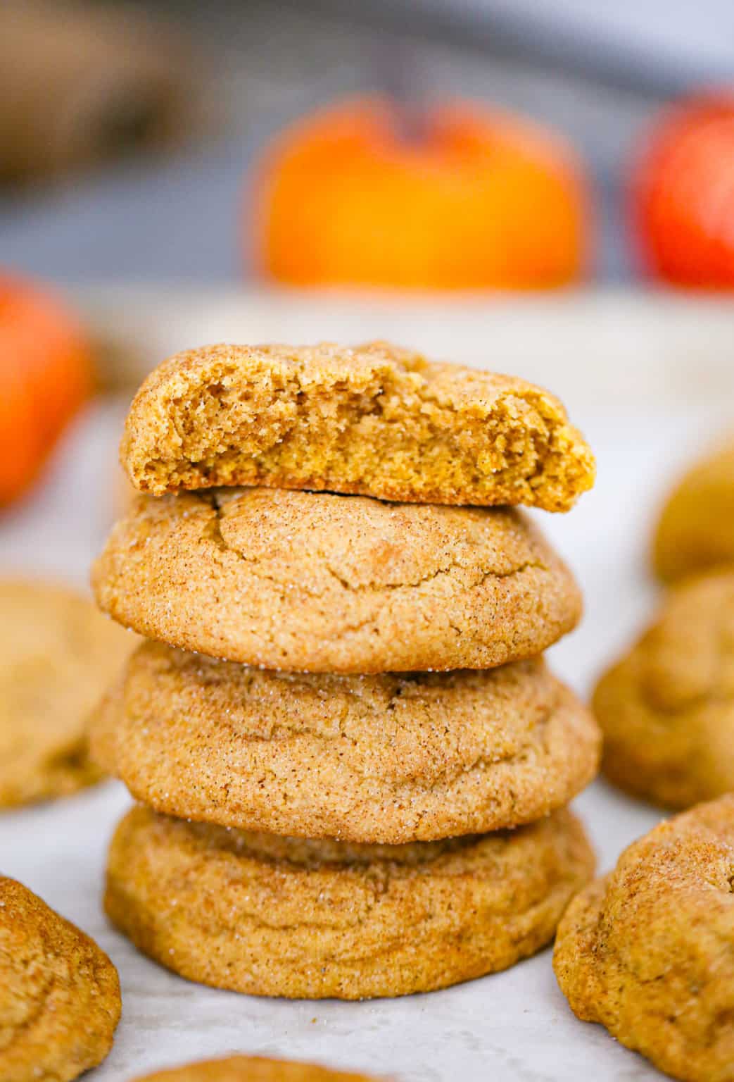 Pumpkin Snickerdoodle Cookies Recipe The Baking Chocolatess 5092