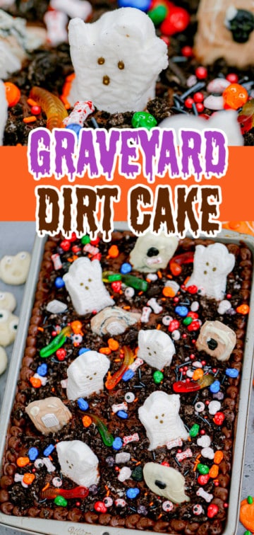 Halloween Graveyard Dirt Cake - The Baking ChocolaTess