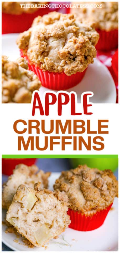 Apple Crumble Muffins - The Baking ChocolaTess