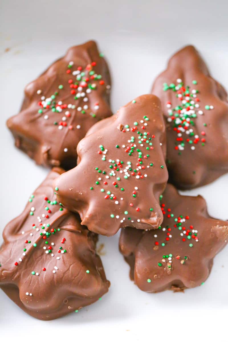 Chocolate Peanut Butter Christmas Trees