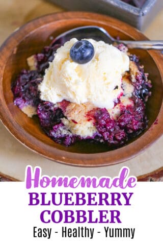 Homemade Blueberry Cobbler