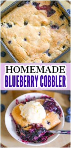 Homemade Blueberry Cobbler