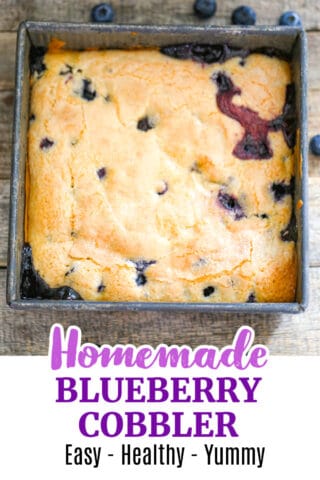 Homemade Blueberry Cobbler