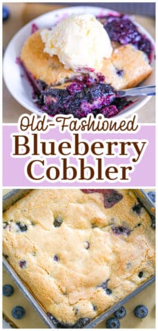 Homemade Blueberry Cobbler