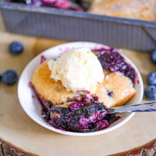 Homemade Blueberry Cobbler