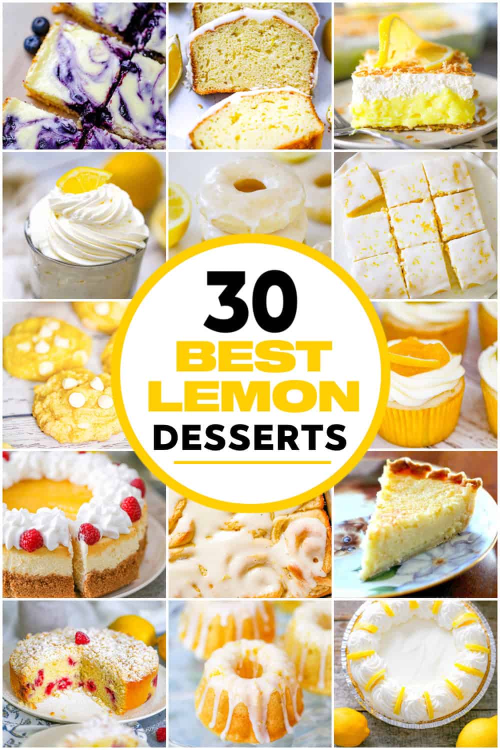 30 BEST LEMON DESSERTS