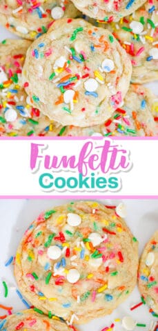 Funfetti White Chocolate Chip Cookies