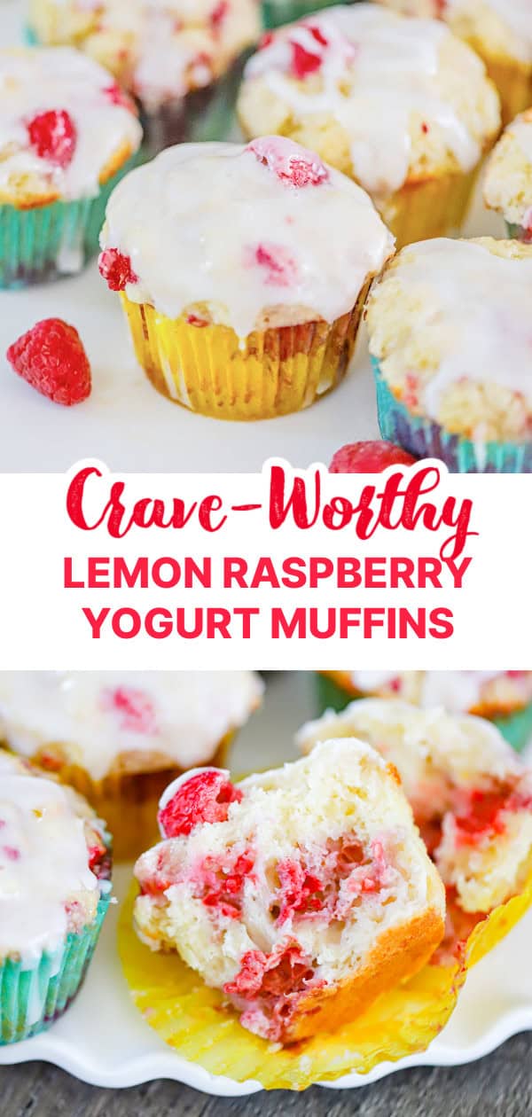 Lemon Raspberry Yogurt Muffins