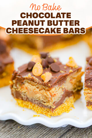 Chocolate Peanut Butter Cheesecake Bars