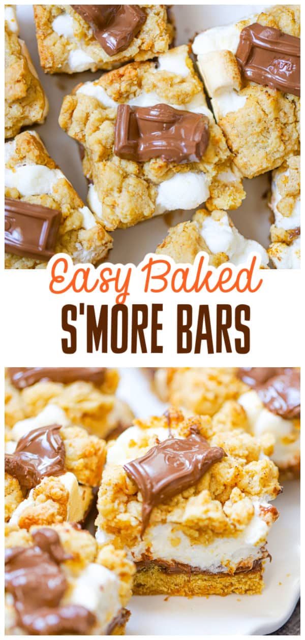 Super Easy S'mores Bars - The Baking ChocolaTess