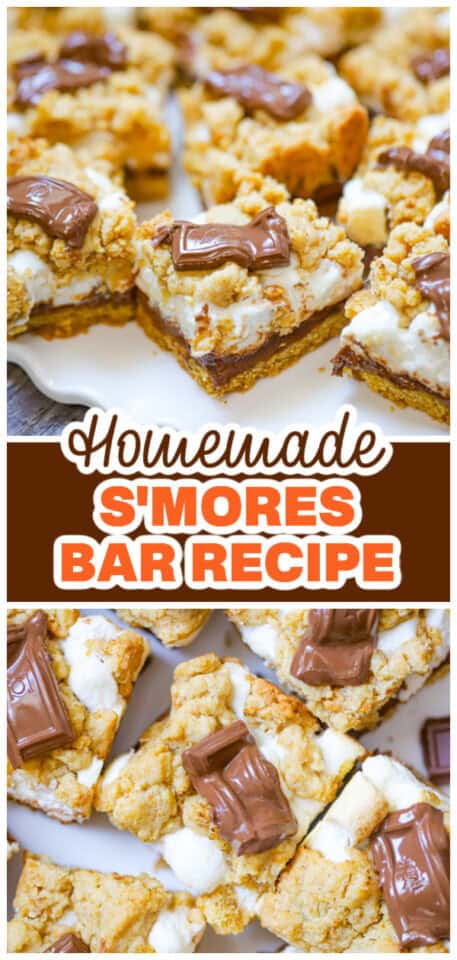 Super Easy S'mores Bars - The Baking ChocolaTess