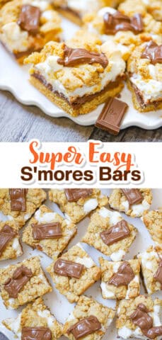 Super Easy S'mores Bars - The Baking ChocolaTess