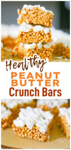 Healthy Peanut Butter Crunch Bars