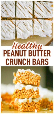 Healthy Peanut Butter Crunch Bars