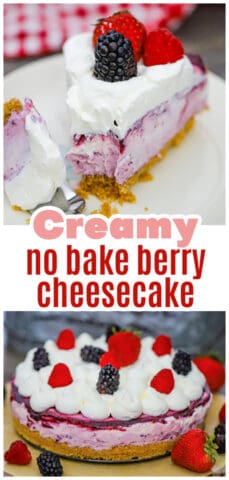 No Bake Berry Cheesecake