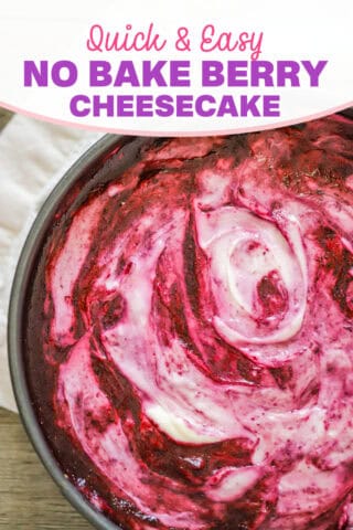 No Bake Berry Cheesecake