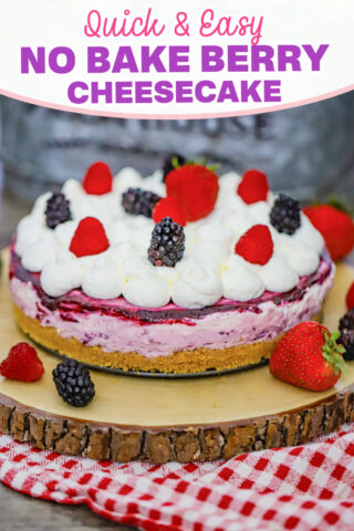 No Bake Berry Cheesecake