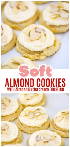 Soft Almond Cookies with Almond Buttercream