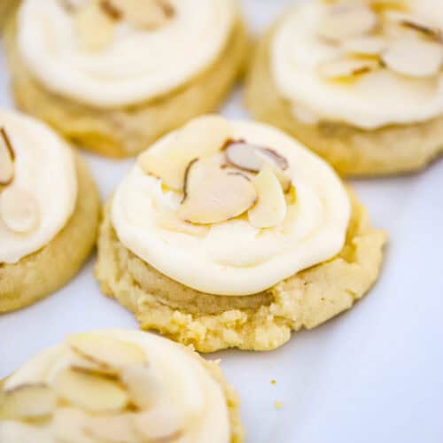 Soft Almond Cookies with Almond Buttercream