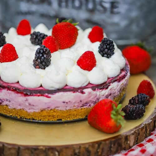 No Bake Berry Cheesecake