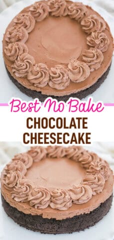 best no bake chocolate cheesecake recipe