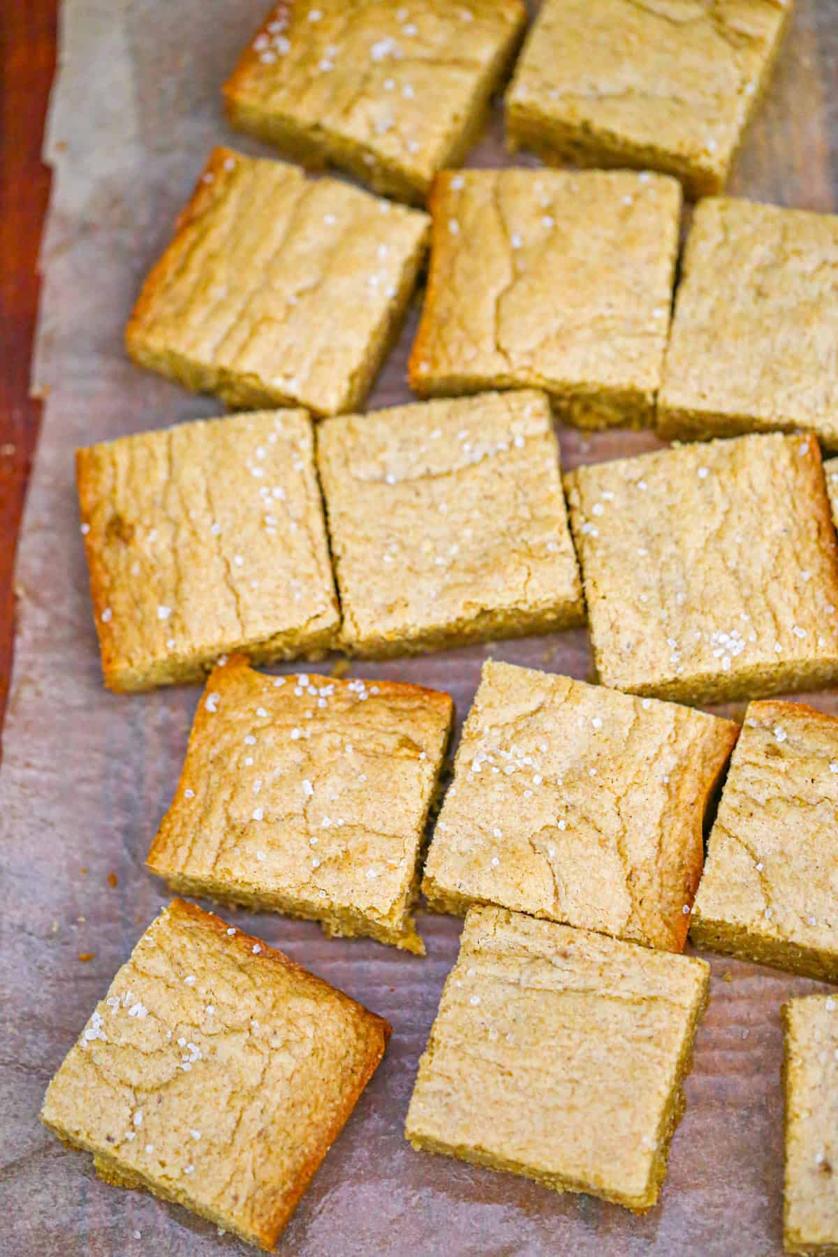 cuts of browned butter desserts