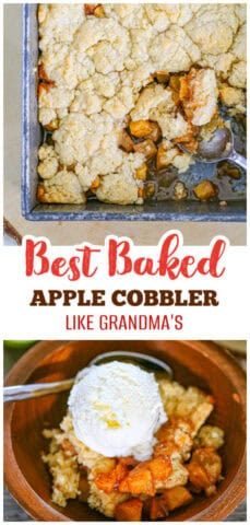 Grandma's Classic Biscuit Apple Cobbler