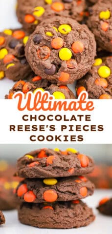 Chocolate Reese's Pieces Cookies Recipe