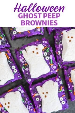 Halloween GHOST PEEP BROWNIES