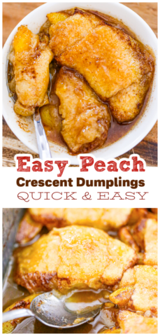 Peach Crescent Dumplings