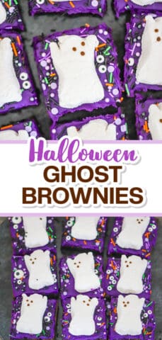 Halloween GHOST PEEP BROWNIES