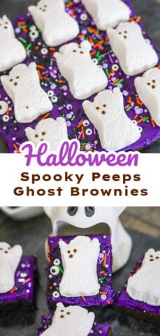 Halloween GHOST PEEP BROWNIES