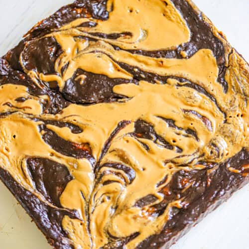 Healthy Banana Peanut Butter Brownies