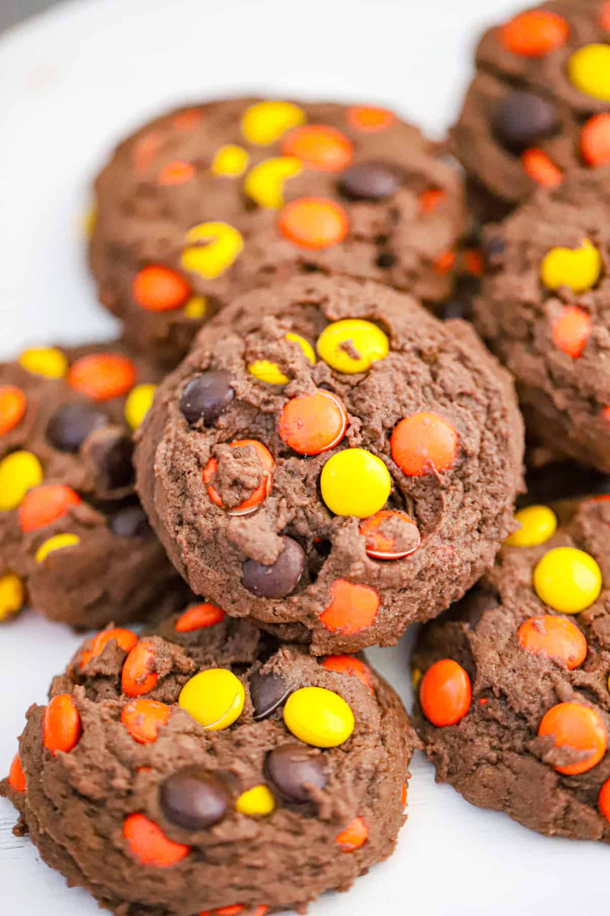 Chocolate Reese's Pieces Cookies Recipe