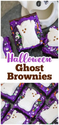 Halloween GHOST PEEP BROWNIES