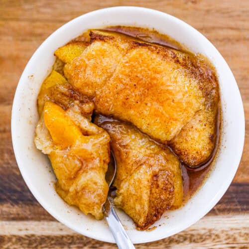 peach crescent dumplings