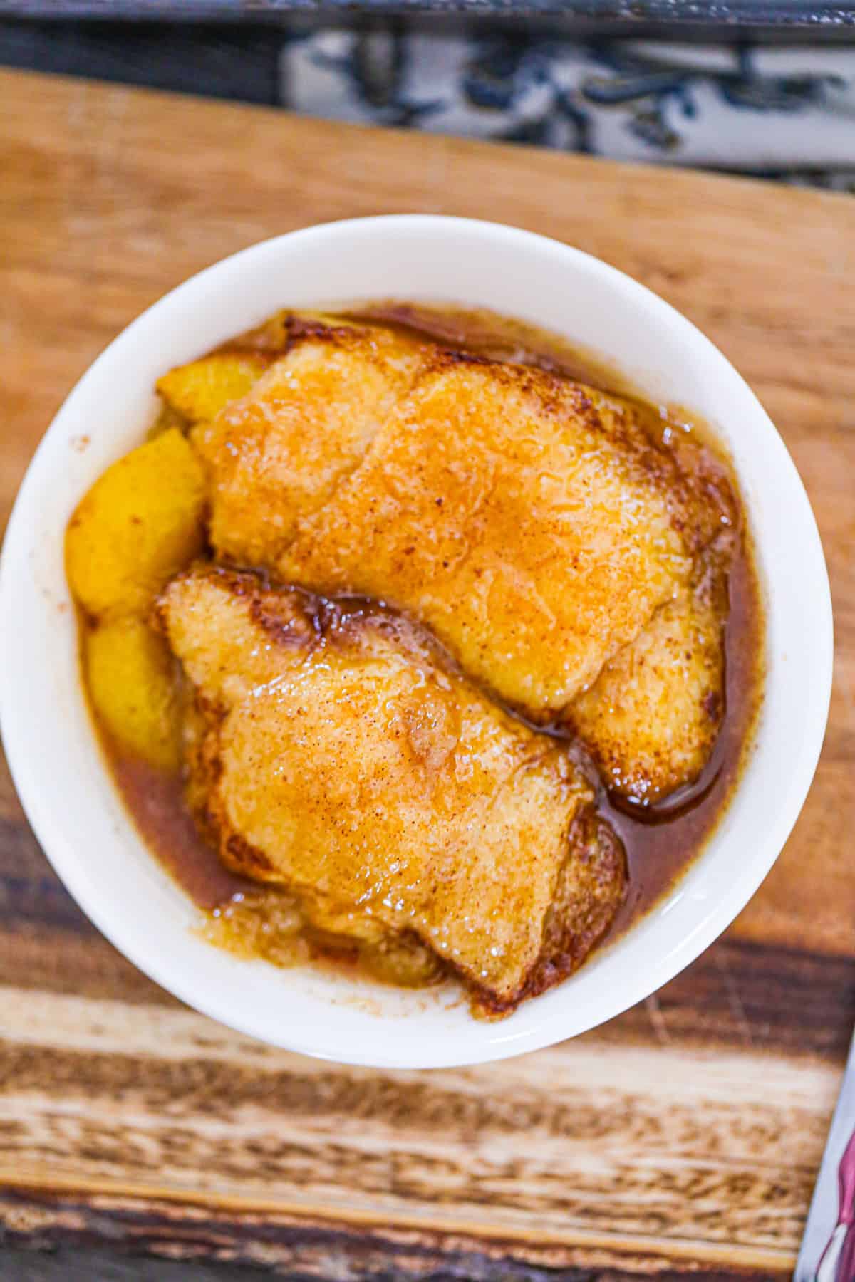 Easy Peach Crescent Dumplings recipe