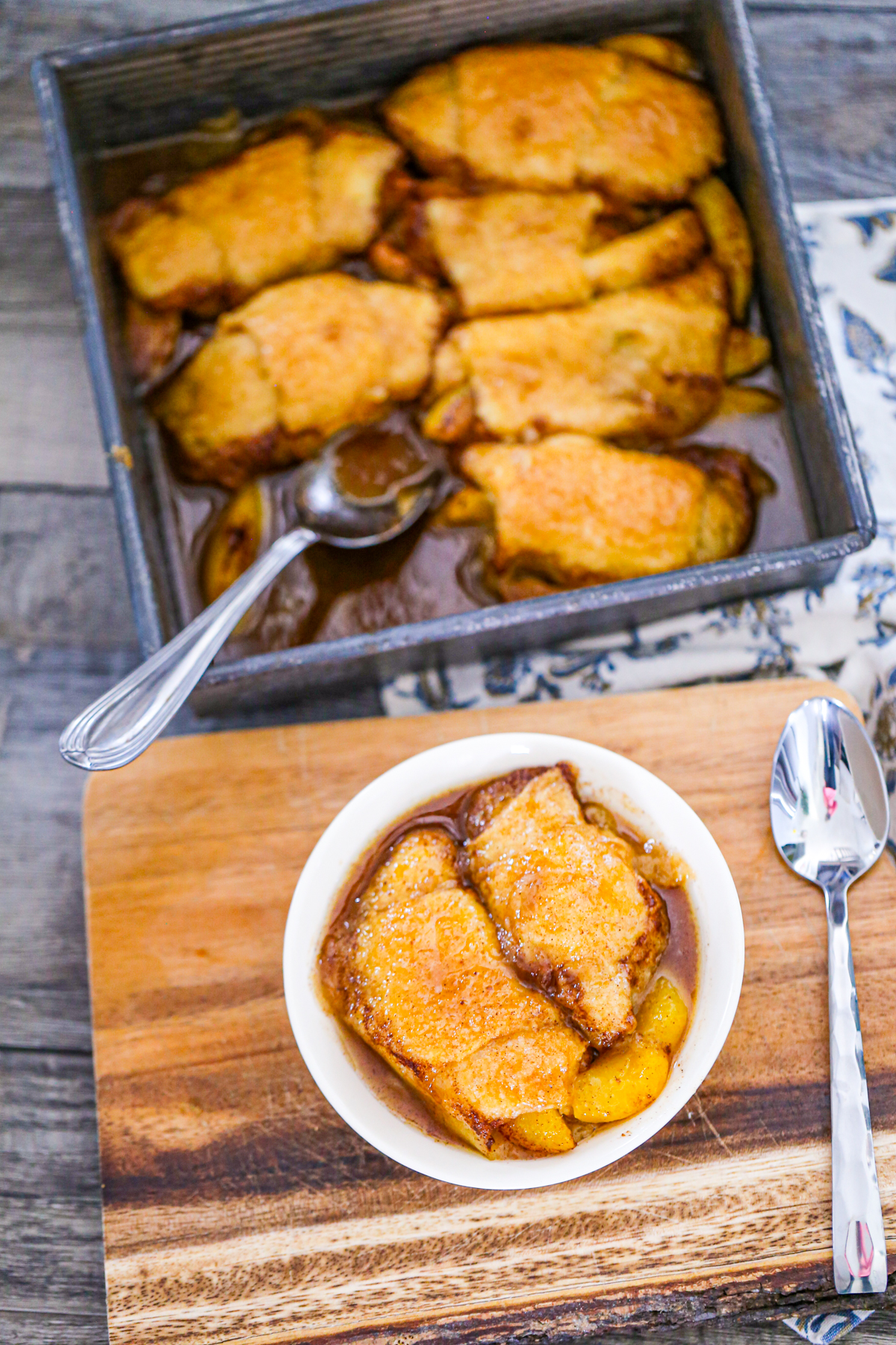 peach crescent dumplings