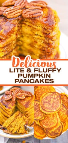 Super Fluffy PUMPKIN PANCAKES