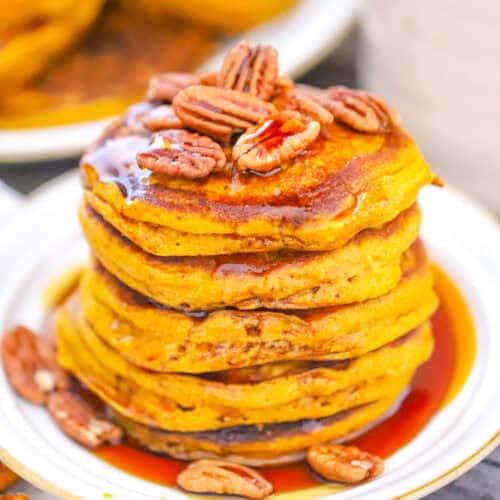 Super Fluffy Pumpkin Pancakes