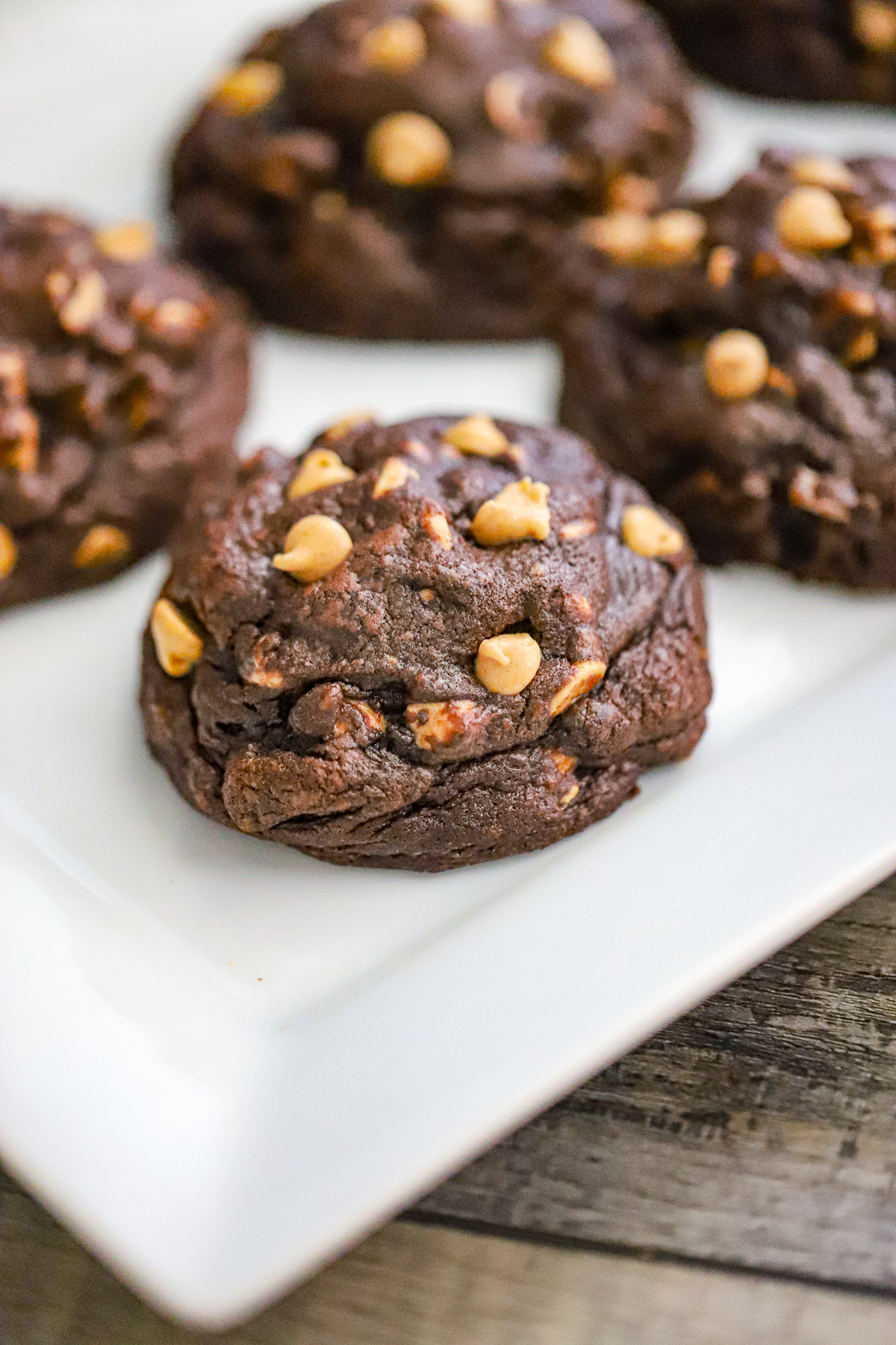 Ultimate Chocolate Peanut Butter Levain Cookies recipe gooey and thick